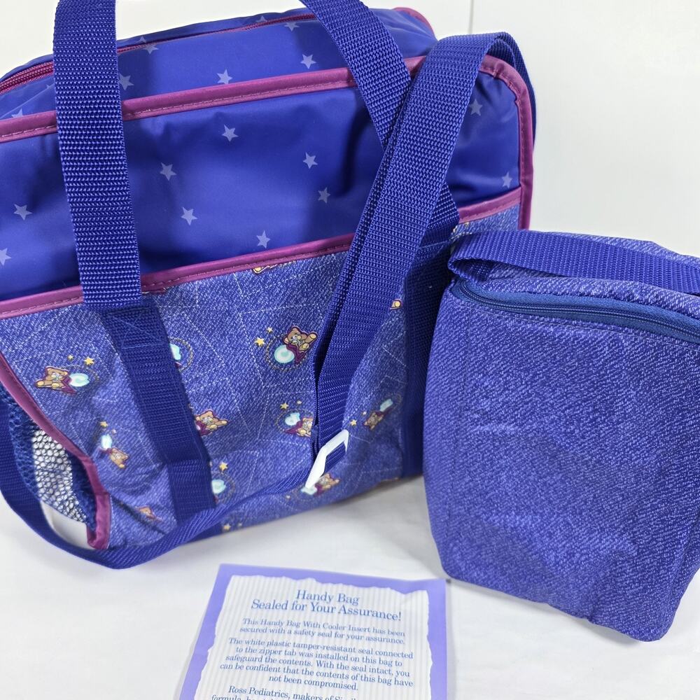 Ross Similac Baby Teddy Bear Diaper Bag Insulated Hospital Bag Vintage 90s